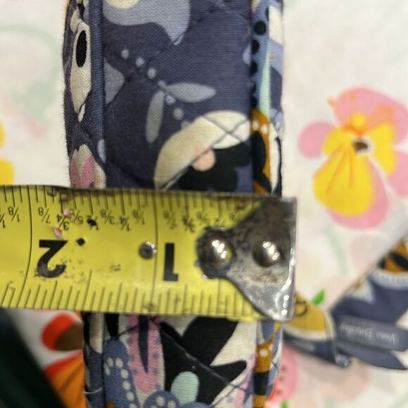 Vera Bradley Charmont Meadow Gray Small Zip Crossbody - Picture 12 of 13